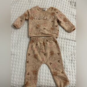 Disney baby Minnie sweat pants set